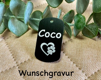 Hundemarke Schlüsselanhänger Motorrad Club Metall schwarz individuell Geschenk Name Gravur Muttertag Vatertag Liebe Freundin Liebesbeweis MC