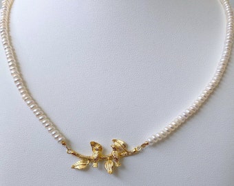 Bead necklace - Freshwater pearls