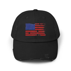 Patrischer Distressed Cap mit amerikanischer Flagge, USA-Flaggenhut, Vintage-Distressed-Cap, Vaterländischer Dad-Hut, Vierter Juli Hut