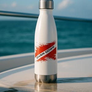 Diver Down Water Bottle: Insulated Stainless Steel 20 oz