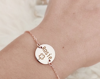 Bracciale con nome delicato, regali personalizzati, regalo di compleanno, regalo per lei, regalo per la mamma, braccialetto dell'amicizia, regalo per coppie, regali per un'amica