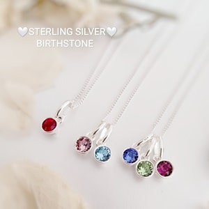 Personalized Birthstone necklace, gifts for her, personalised gift, birthday gift, couples gift, gifts for mum, December birthstone