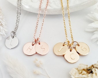 Goud gevulde letterketting, gepersonaliseerde initiaal, Valentijnsdagcadeau voor haar, ketting voor vrouwen, verjaardagscadeau, jubileum, moedercadeau