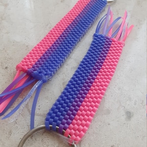 Bi Pride Flag Keychain