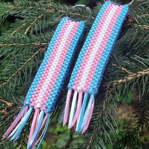 Sleutelhanger Trans Pride-vlag