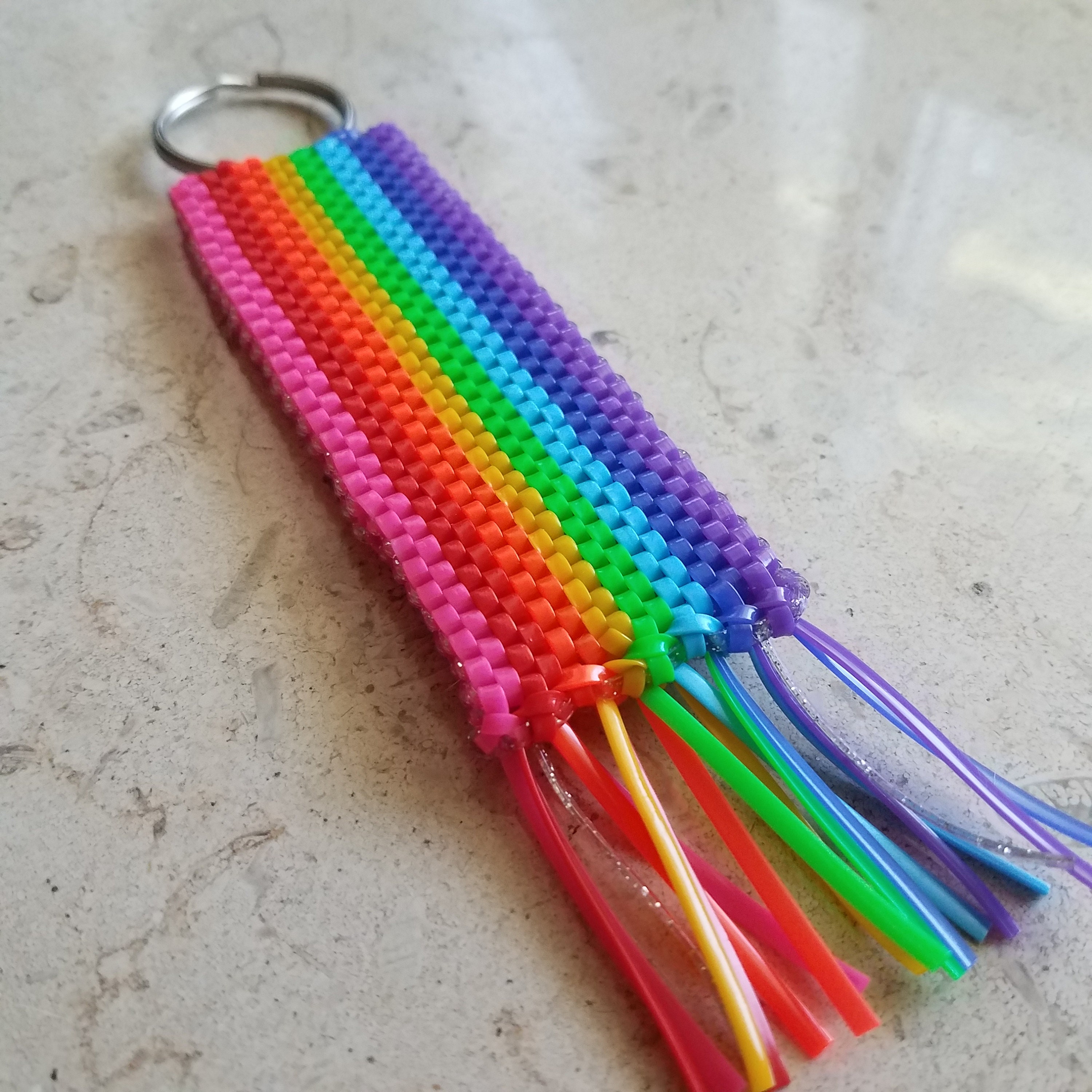 Alpha Keychains String Pride Original 1978 Pride Flag Keychain - Etsy