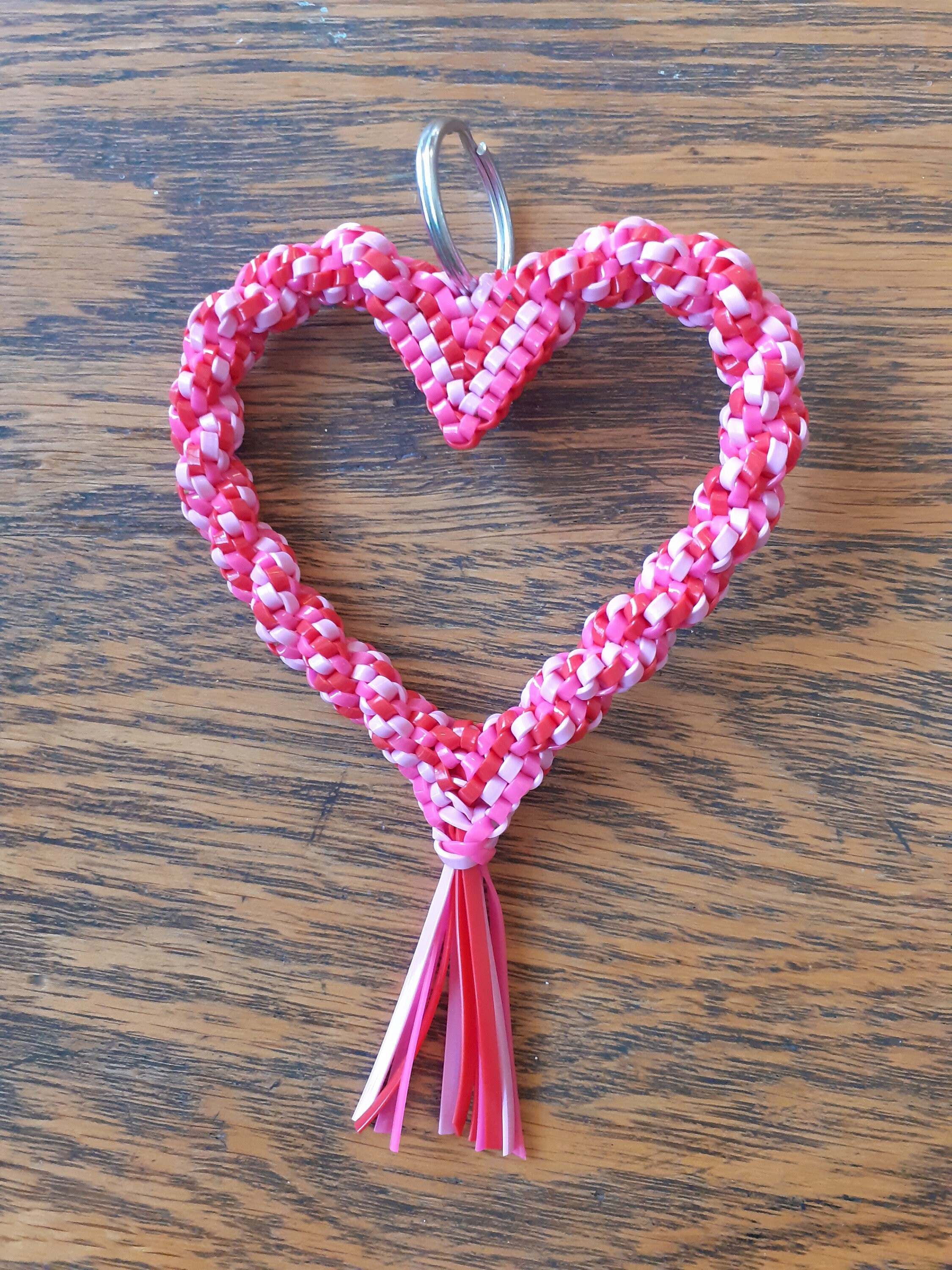 Custom Six-strand Heart Keychain - Etsy