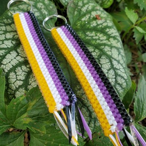 Brelok z flagą dumy ENBY