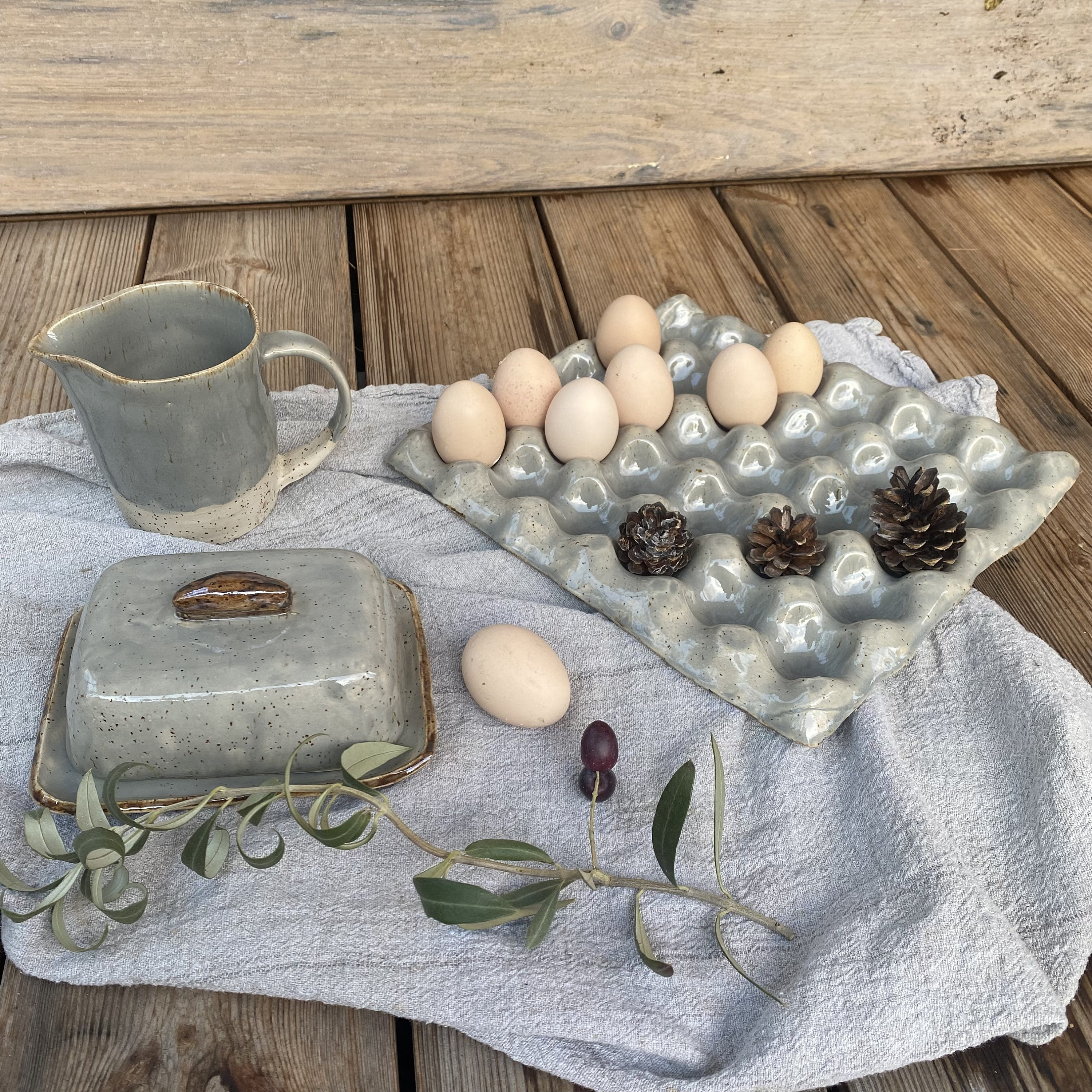 Steinzeug eierbecher | Eierbecher