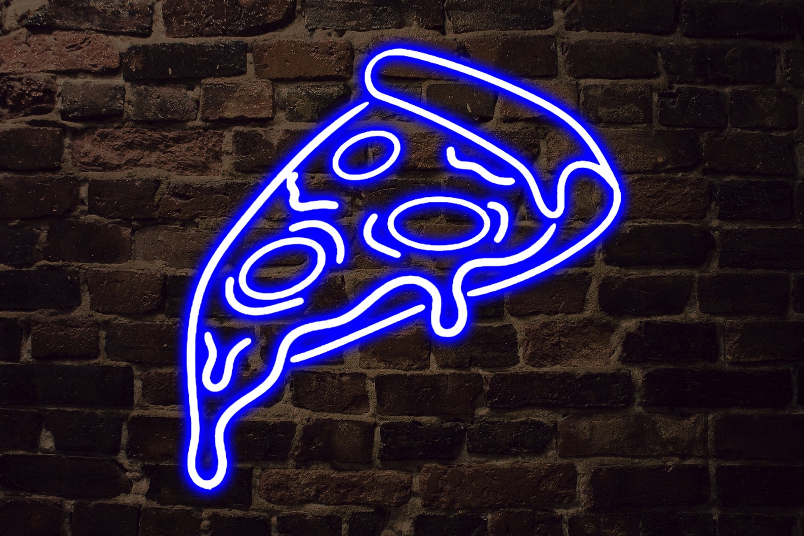 Pizza Slice Neon Sign Pizza Led Light Sign Food Neon Sign | Etsy