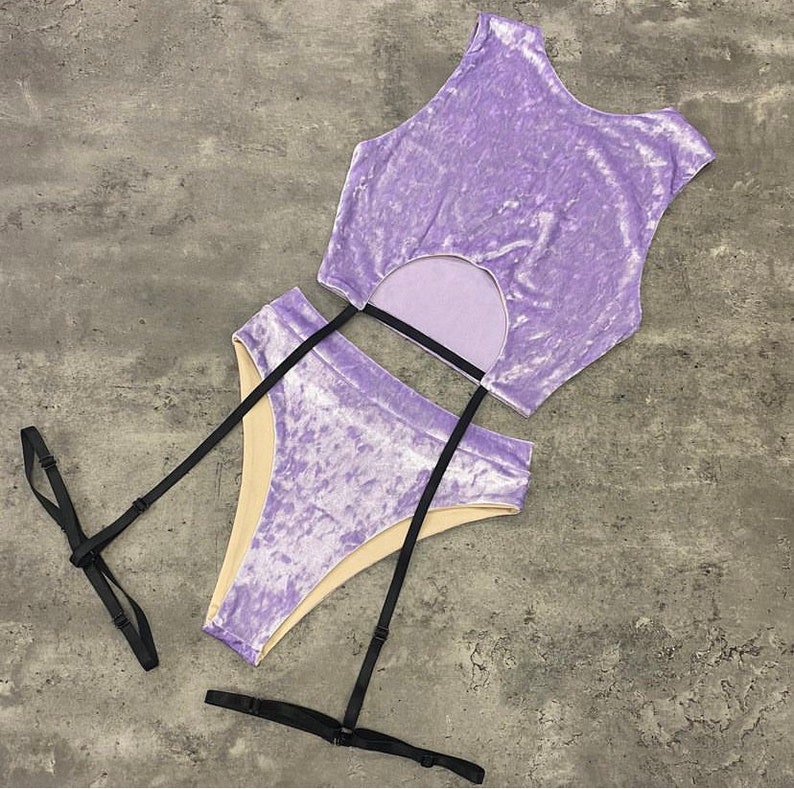 Velvet Pole Dance Set Pole Dance Costume Pole Dance Outfit Etsy