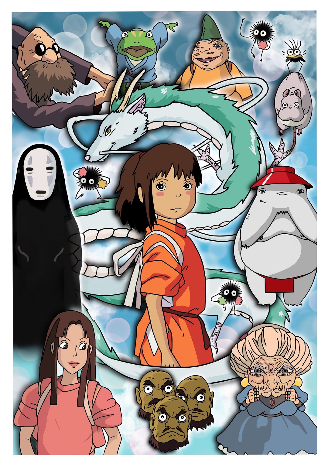 Spirited Away Print | Digital Download | A4 Wall Art - Etsy