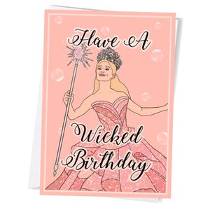 Glinda Wicked Geburtstagskarte | Digitaler Download | A5