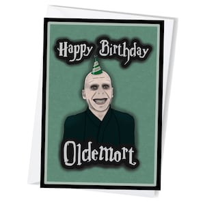 Voldemort 'Oldemort' gelukkige verjaardagskaart | Digitale download | A5