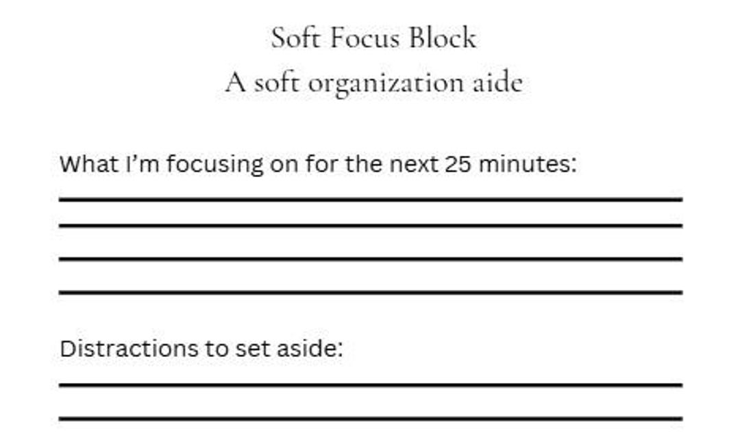 Focus Block Progress Tracker Focus Timer Planner Printable | ADHD Focus Worksheet | Deep Work ...