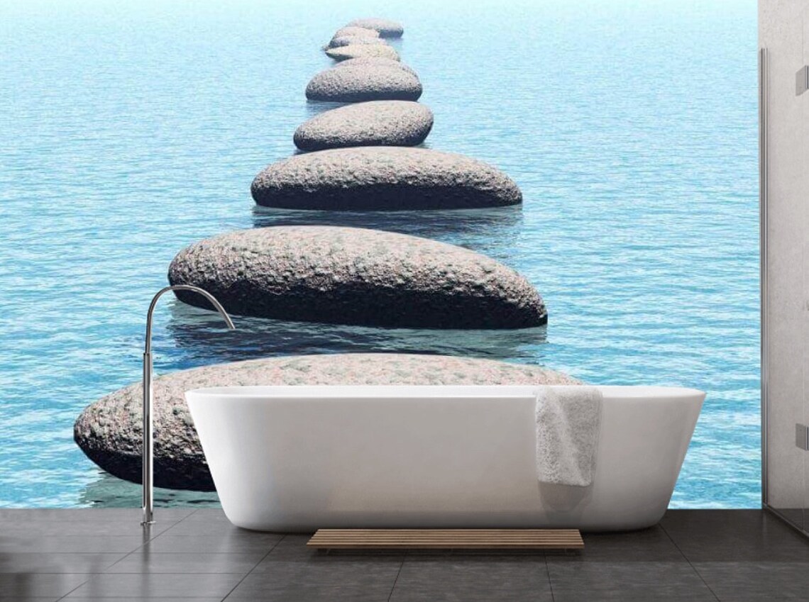 Nature Wall Mural Bathroom Wallpaper Self-adhesive Wall Paper - Etsy