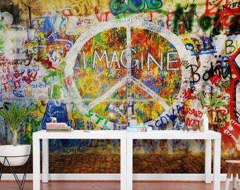 Graffiti Wandbild: Urban Street Art, zum Abziehen und Aufkleben