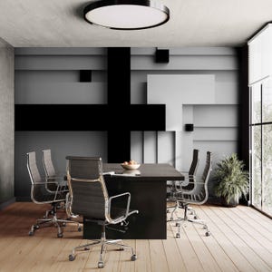3D Textured Peel and Stick Wallpaper Wall Art Black Gray Mural Wall paper for Minimalist Living room Accent Wall - Modern 3D Wallpapers