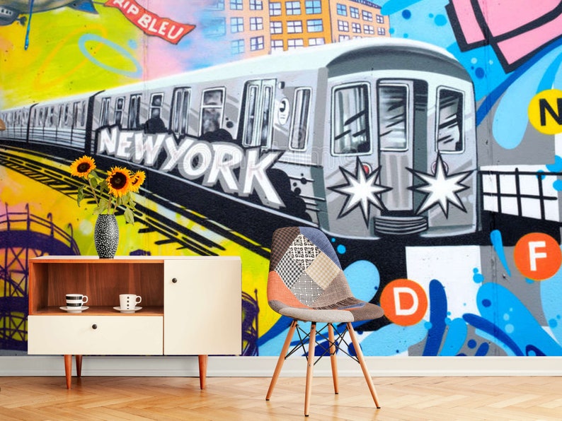 New York Graffiti Wall Mural Graffiti