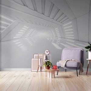 White 3D Wallpaper, Wallpaper Mural Peel and Stick, 3D Wall Murals, Removable wallpaper peel and stick wallpapers 3D wall paper wallpaper