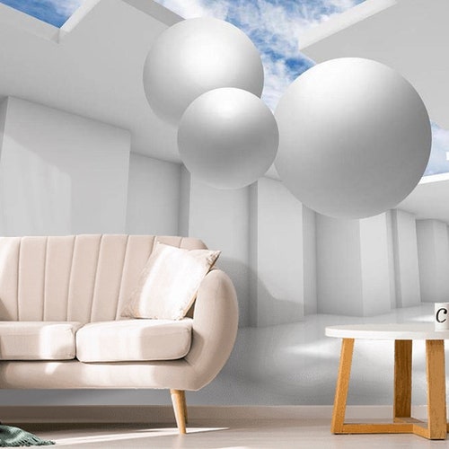 Realistic 3D Wallpaper Living Room 3D Wall Mural Wall Decor - Etsy