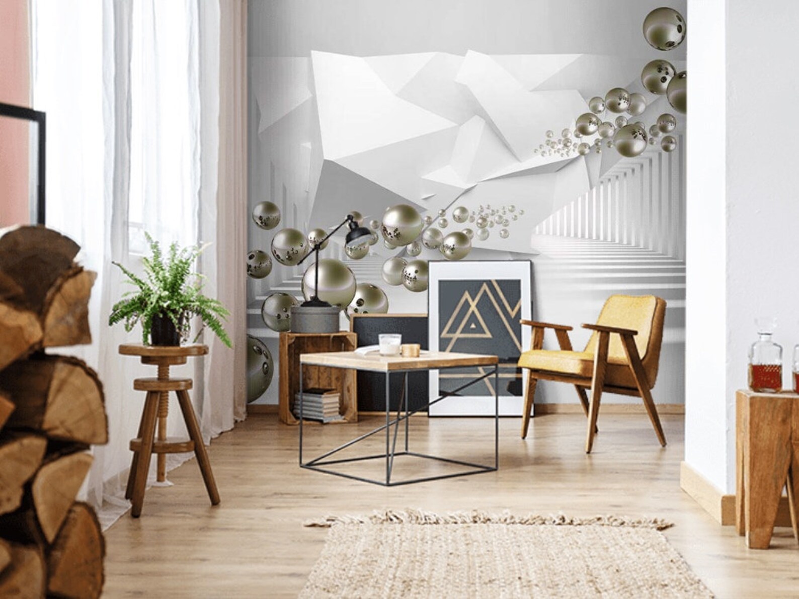 3D Wall Mural Peel and Stick 3d Wallpaper 3D Wall Paper Removable Photo ...