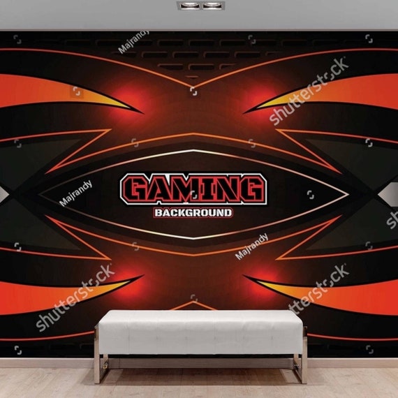 Gaming Wallpaper Graffiti Wall Mural Kids Gaming Wall Bedroom - Etsy