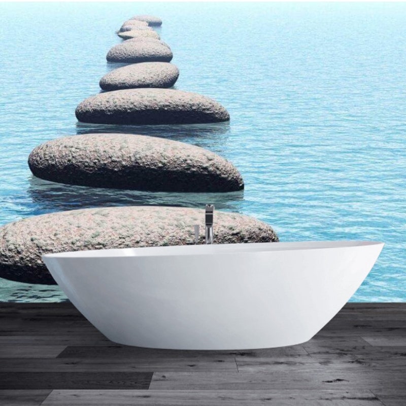 Bathroom Wallpaper - Etsy