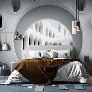 Modern 3D Vinyl Peel and Stick Wallpaper Wall Decor, Loft Classic Wall Mural for Living Room Wall Art, Custom Bedroom 3D Wall Covering