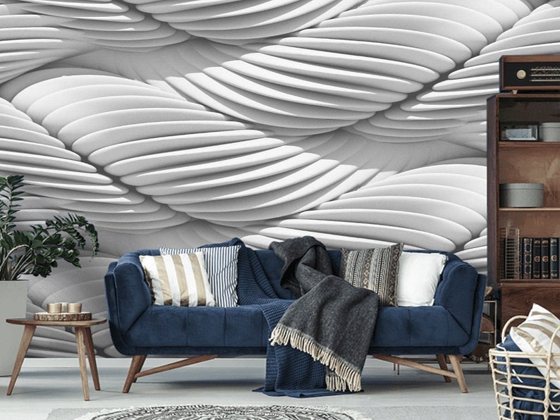 3D Threads Artwork Interactive Art 3D Wallpaper Room Decor - Etsy