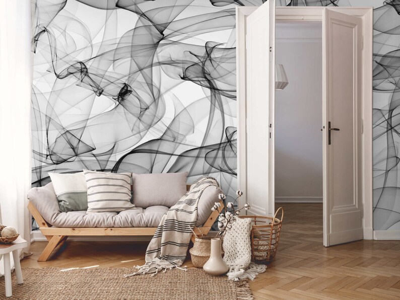 Modern 3d Wallpaper Wall Deco Wall Paper 3d Wall Mural Peel - Etsy