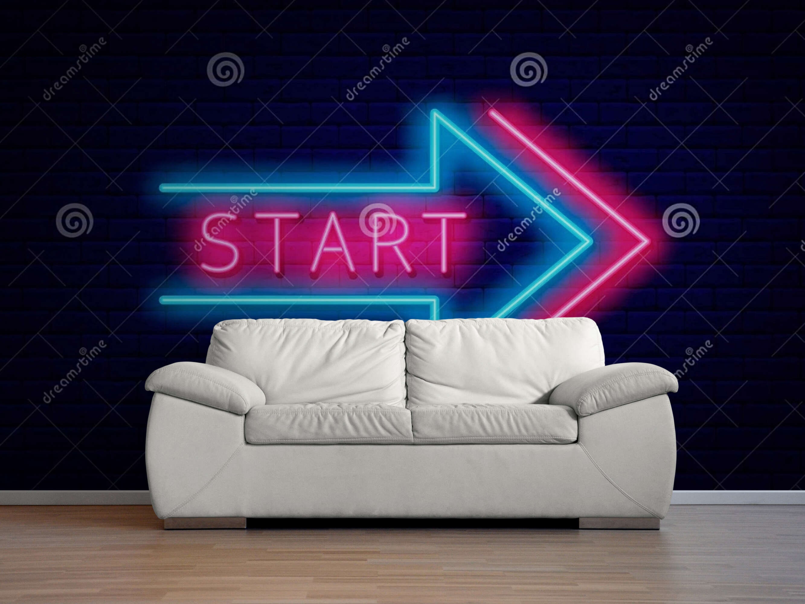 Peel and Stick Wallpaper Neon Wall Art Wall Paper Gift for Her | Etsy