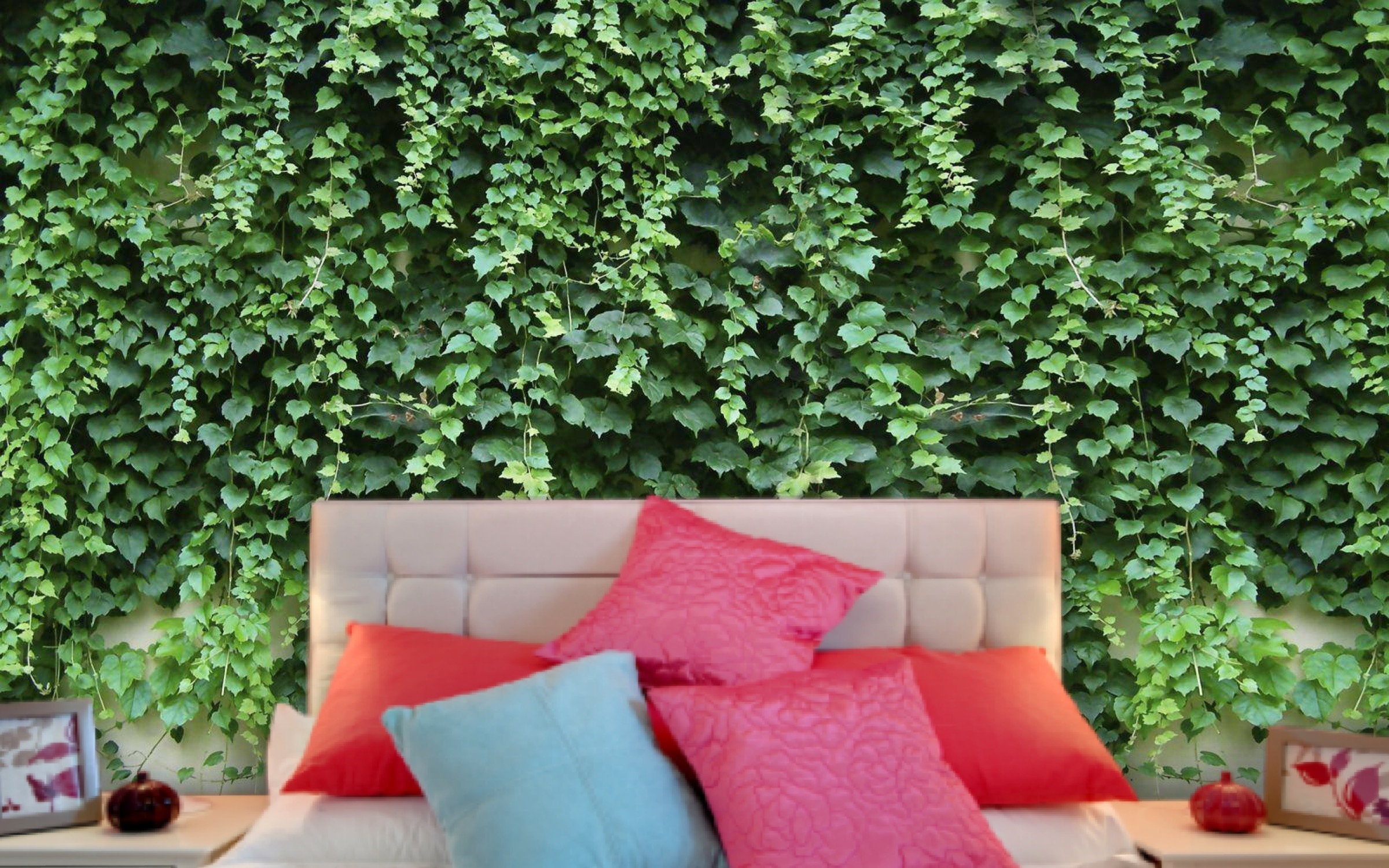 Custom Green Leaves Wallpapers for Living Room Bedroom Floral Etsy