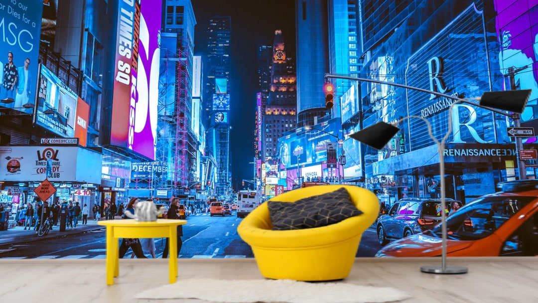 New York City Wallpaper Manhattan Wall Mural Cityscape - Etsy