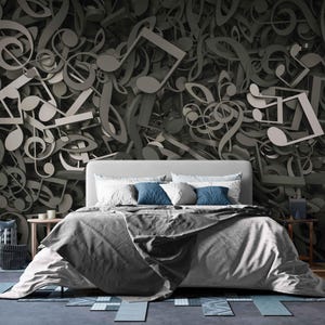 Music Notes 3D Wallpaper Classic or