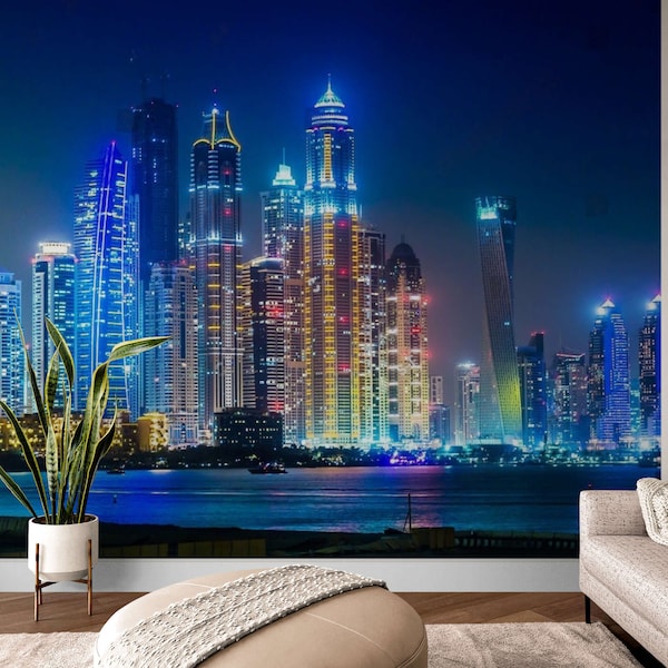 Dubai City Wallpaper Etsy
