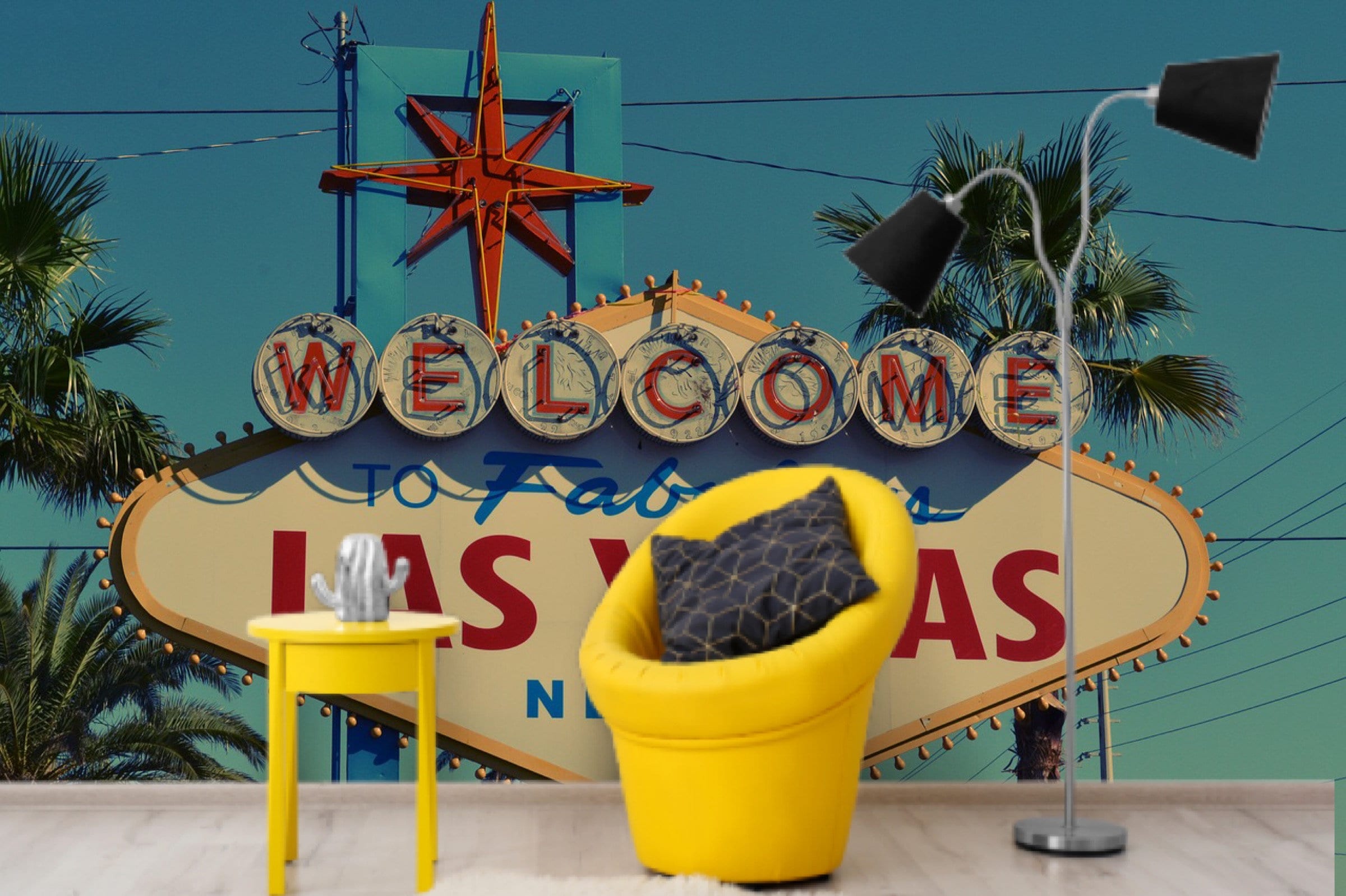 Las Vegas Wallpaper City Mural Wallpaper Las Vegas Wallpaper Etsy