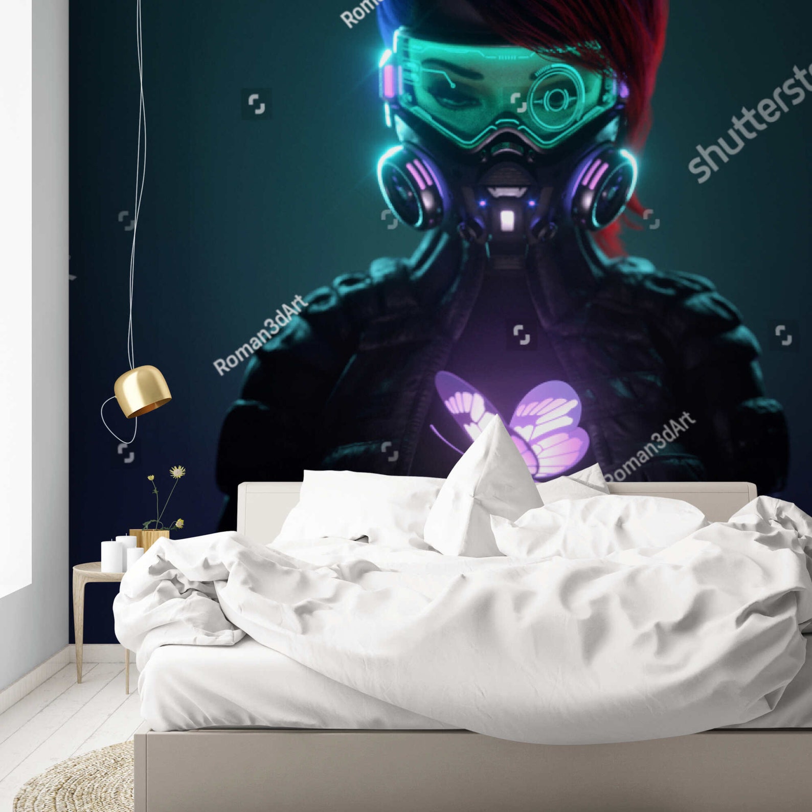 Peel and Stick Neon Wallpaper Kids Wall Mural Gaming Wall - Etsy