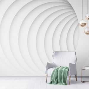 3D Wall paper - Decorative Wall Accents, White Wall Murals, Peel and Stick or Textured Wallpapers, Abstract Wallpaper Art