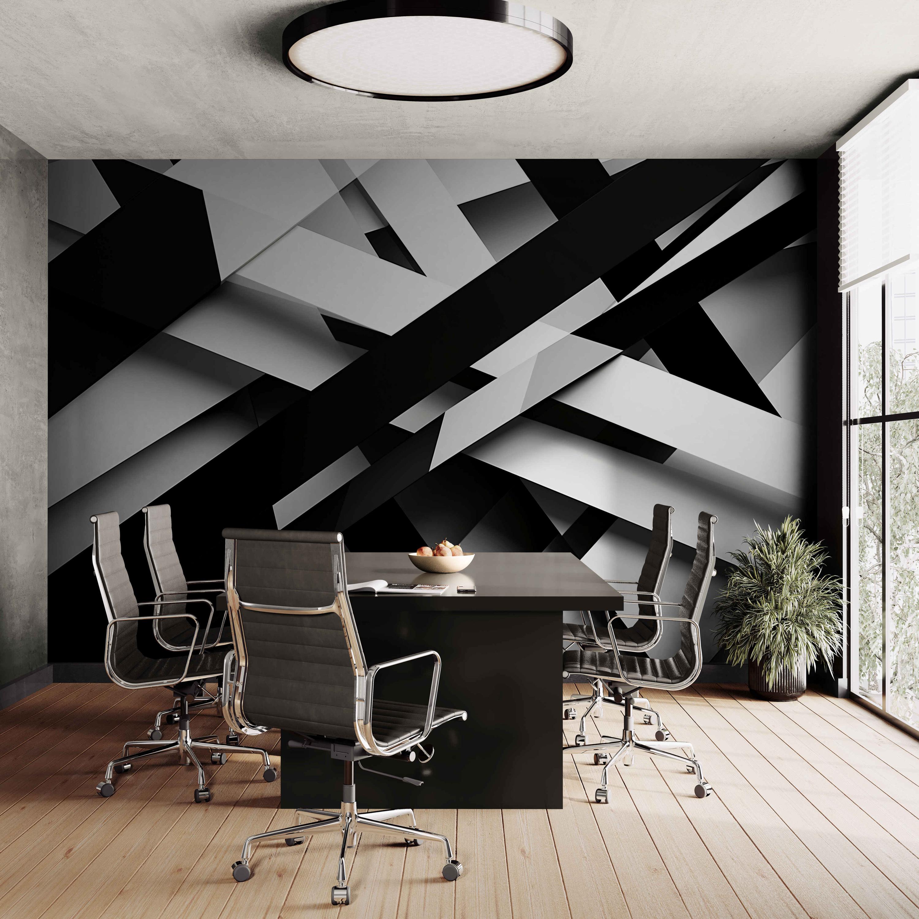 3D Abstract Mural Wallpaper: Modern Peel and Stick Wall Art - Etsy