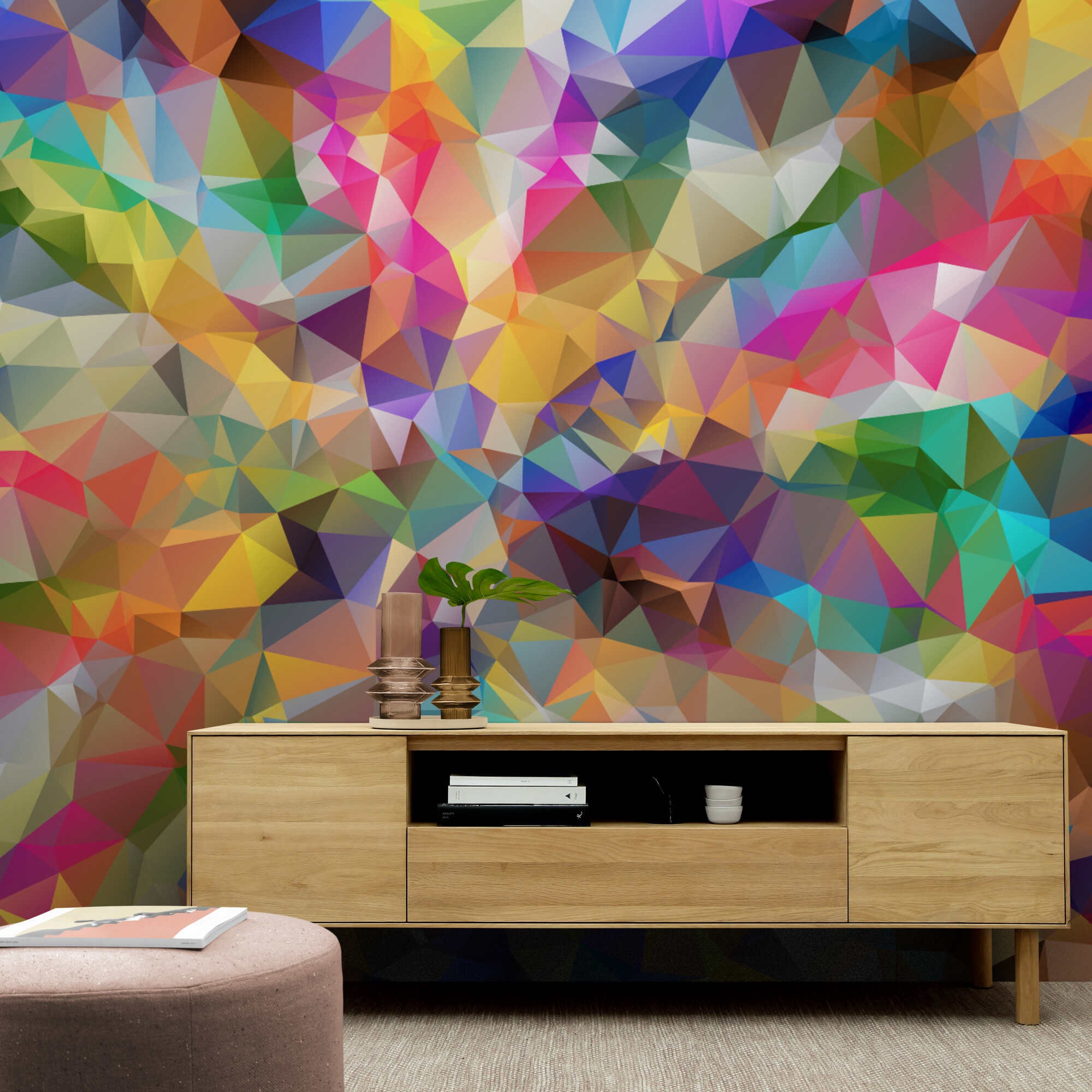 Colorful Wall Mural 3D Wallpaper Peel and Stick Wall Paper Wall Decor ...