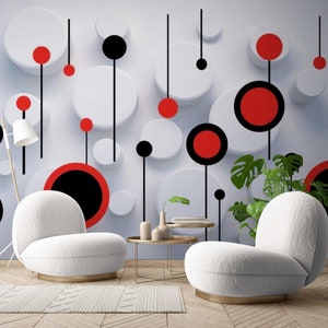 3D Modern Wallpaper Self-Adhesive Wall Mural Geometric 3D Wallpaper Mural Wall Decals Peel & Stick Murals 3d Photo Mural 3d Photo Wall paper