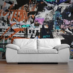 Graffiti Art Murals Graffiti Wallpaper Teenage Bedroom Design Peel & Stick Wallpaper Decals, Wall paper mural, Peel and stick wallpaper