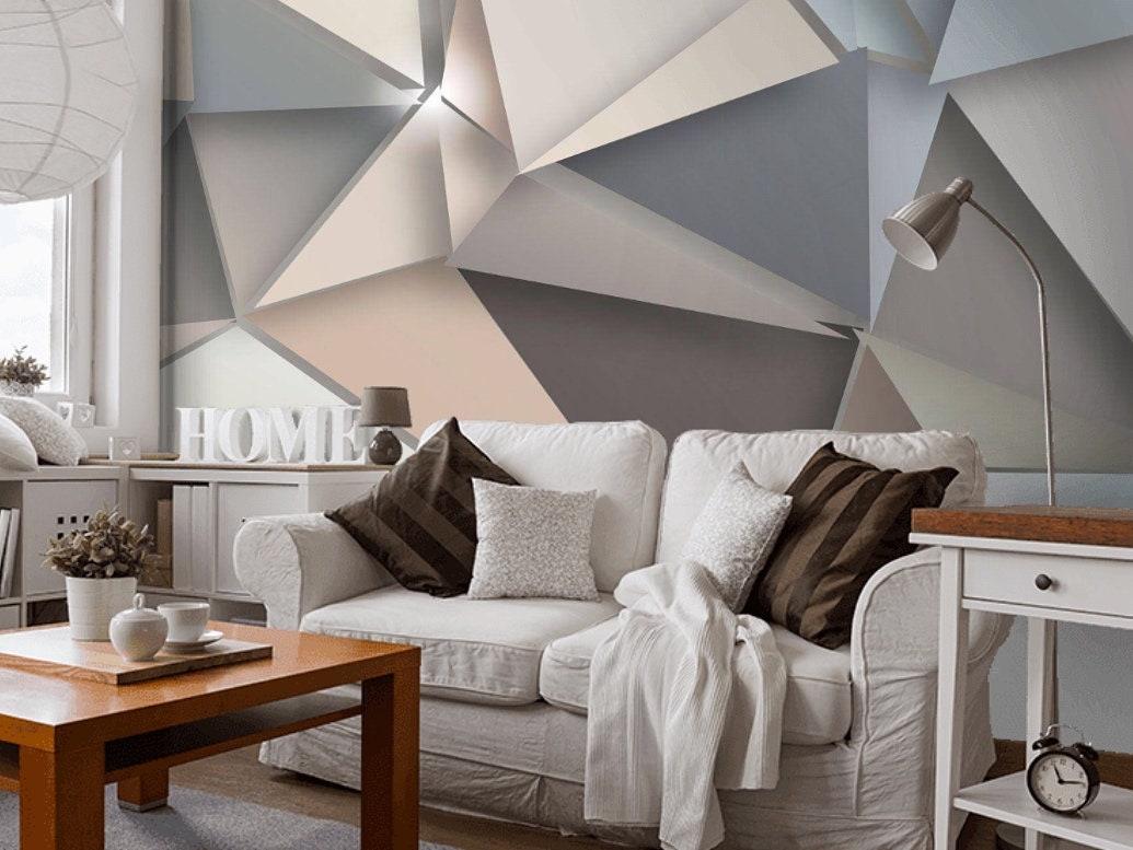 Modern 3D Wallpaper Wall Mural 3d Wall Paper Peel and Stick - Etsy