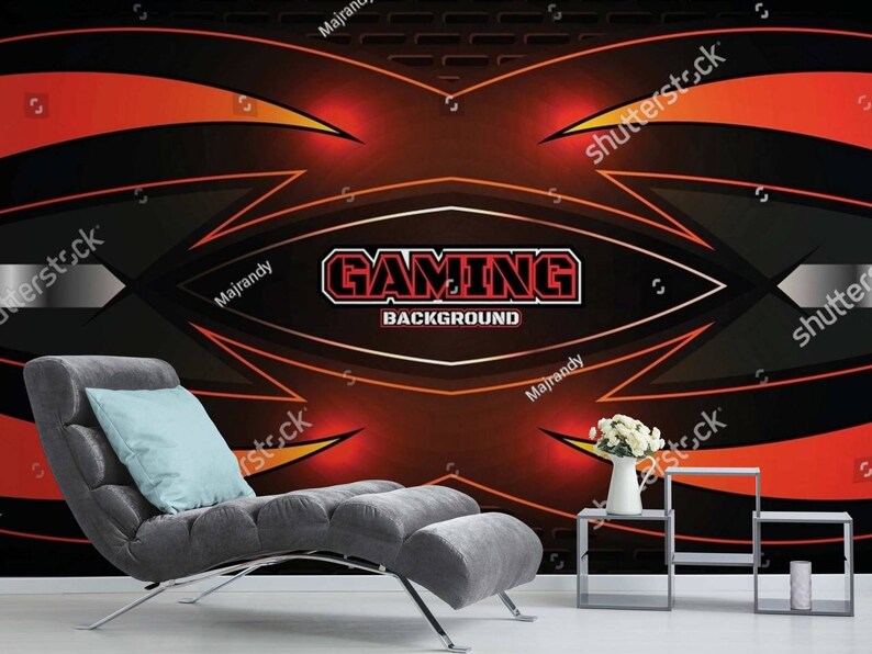 Gaming Wallpaper Graffiti Wall Mural Kids Gaming Wall Bedroom - Etsy