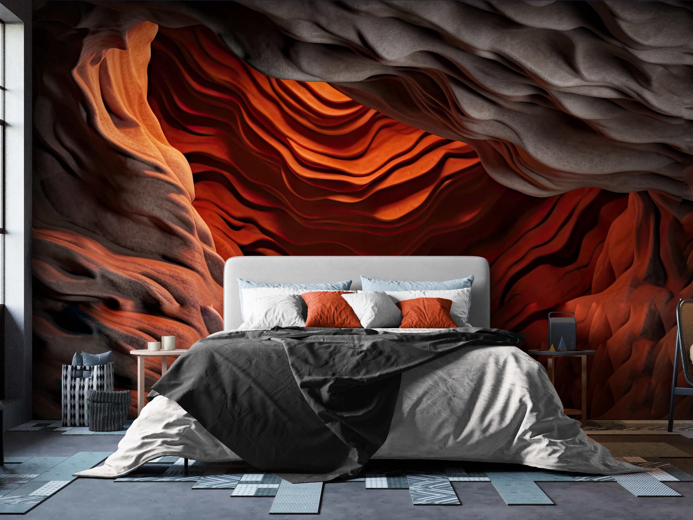 3D Rock Cave Wallpaper Mural, Textured Peel and Stick Wallpaper - Etsy