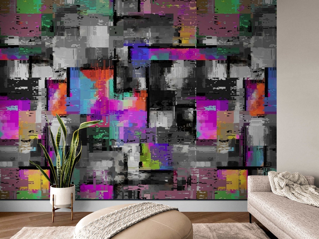 Colorful Graffiti Wallpaper Mural – Peel and Stick Street Art - Etsy