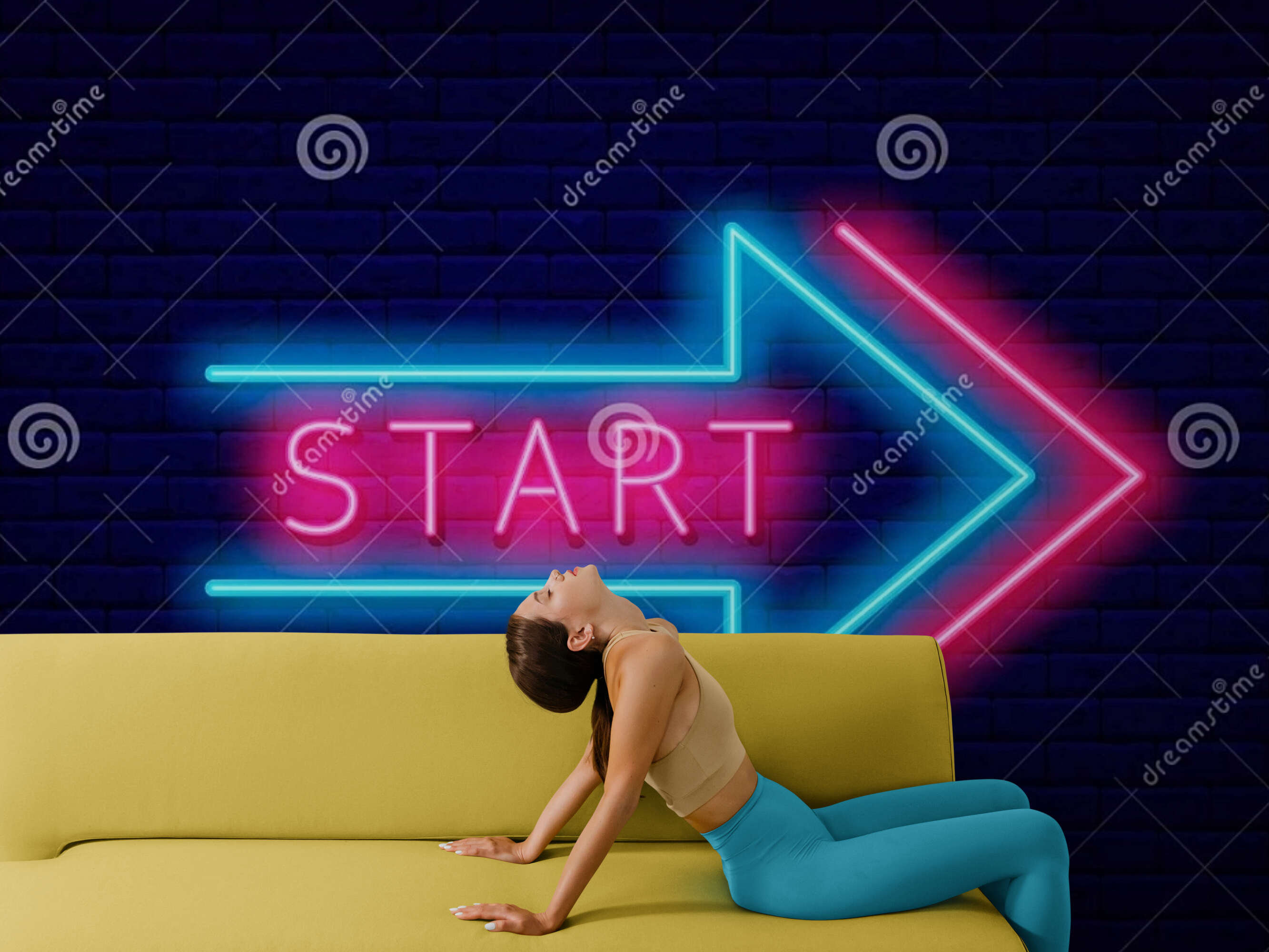 Peel and Stick Wallpaper Neon Wall Art Wall Paper Gift for Her | Etsy