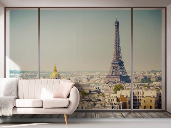 3D Wallpaper Eiffel Tower Paris Wall Mural Decor Wall Print - Etsy Singapore
