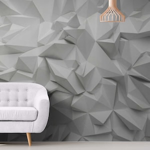 Abstract Gray 3d Wallpaper Custom Wall Design Peel and Stick 3d Wall mural Modern Wall Art Bedroom 3D Wall paper mural Removable Adhesive